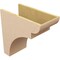 Ekena Millwork 11"W x 22"D x 22"H Classic Yorktown Rough Cedar Woodgrain TimberThane Corbel, Primed Tan CORUR11X22X22YORRCPR - alternate 6